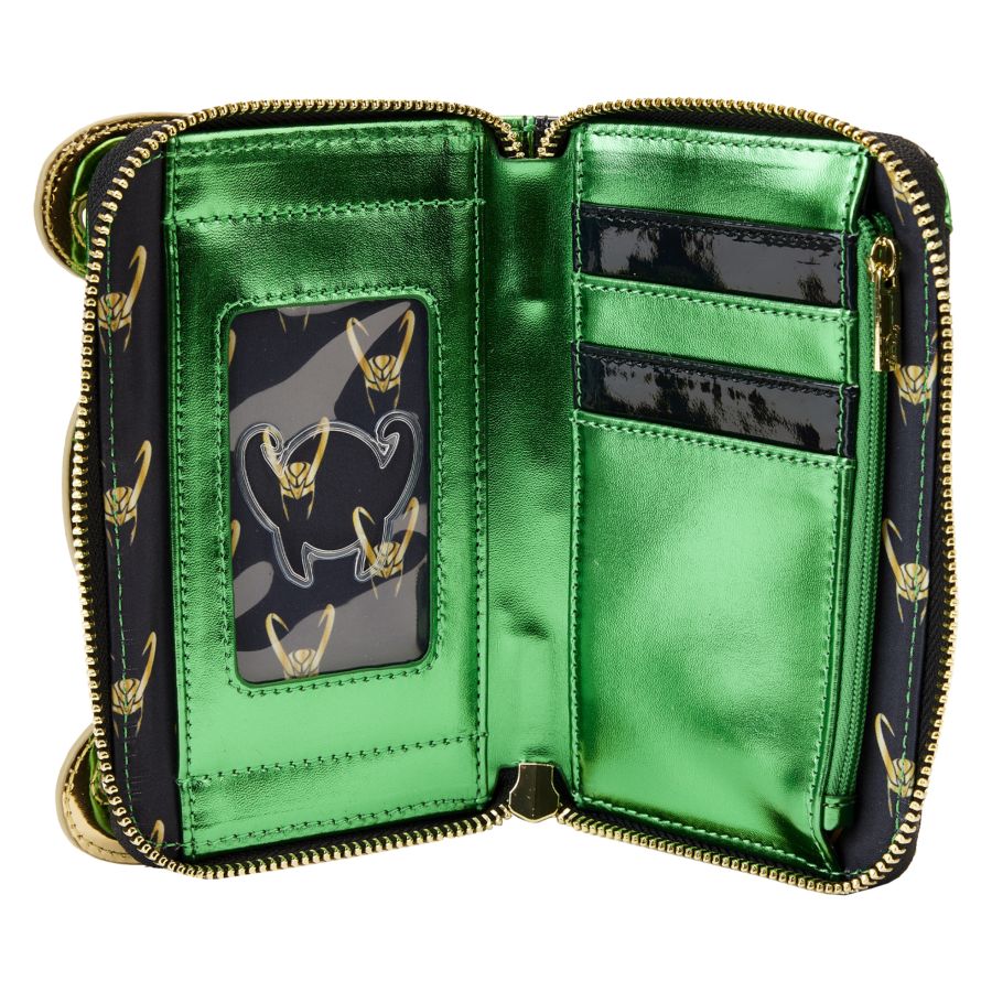 Pop Weasel - Image 4 of Marvel Comics - Loki Metallic Zip Around Wallet - Loungefly - Bags, Wallets & Purses - Image - Pop Weasel