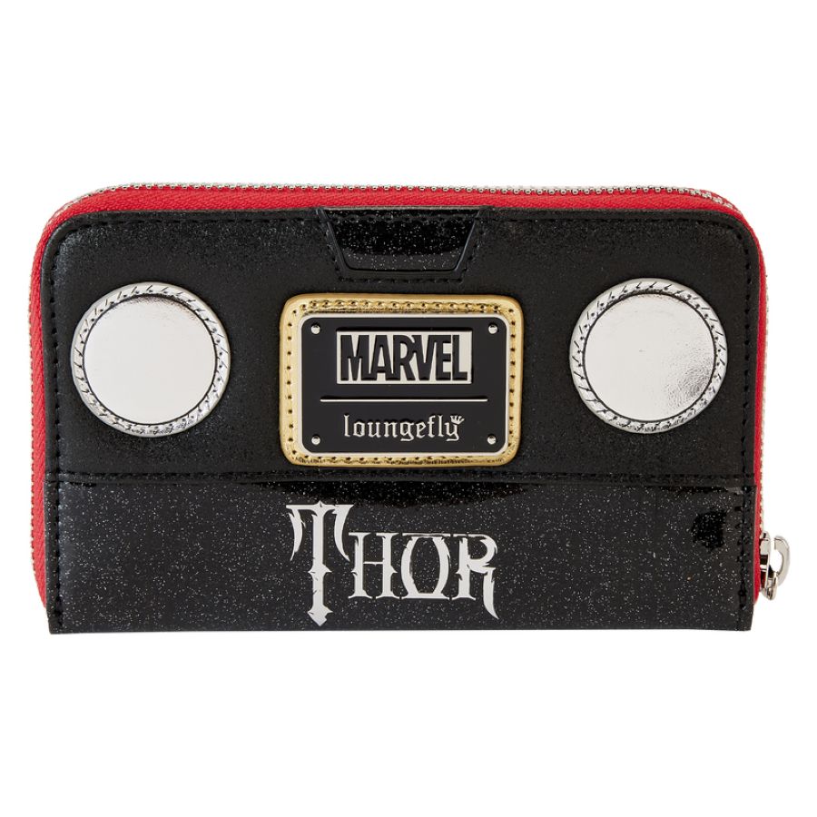 Pop Weasel - Image 3 of Marvel Comics - Thor Metallic Cosplay Zip Around Wallet - Loungefly - Bags, Wallets & Purses - Image - Pop Weasel