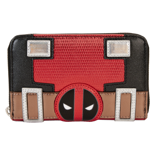 Pop Weasel Image of Marvel - Deadpool Metallic Cosplay Zip Around Wallet - Loungefly