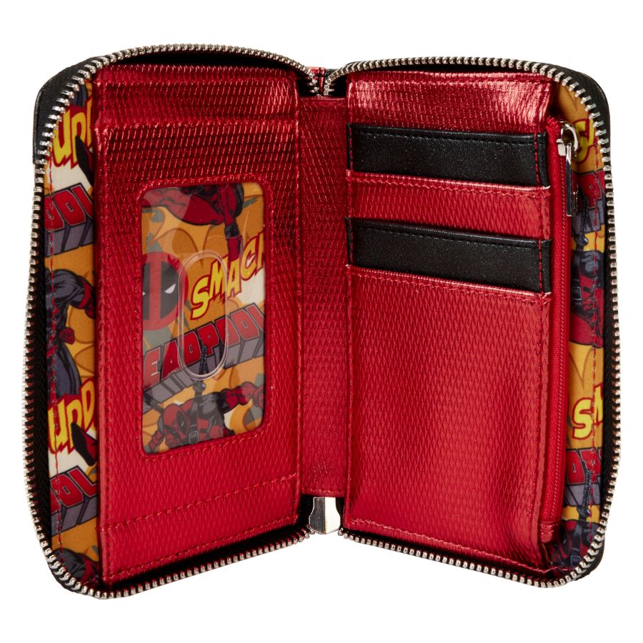 Pop Weasel - Image 4 of Marvel - Deadpool Metallic Cosplay Zip Around Wallet - Loungefly - Bags, Wallets & Purses - Image - Pop Weasel