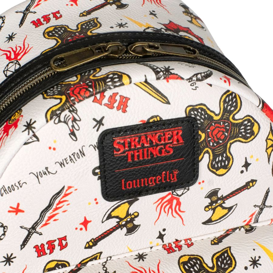 Pop Weasel - Image 3 of Stranger Things - Hellfire (Season 4) US Exclusive Mini Backpack [RS] - Loungefly - Bags, Wallets & Purses - Image - Pop Weasel