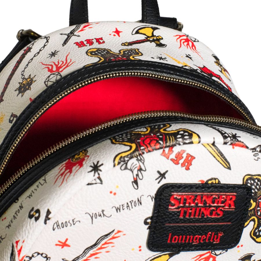 Pop Weasel - Image 5 of Stranger Things - Hellfire (Season 4) US Exclusive Mini Backpack [RS] - Loungefly - Bags, Wallets & Purses - Image - Pop Weasel