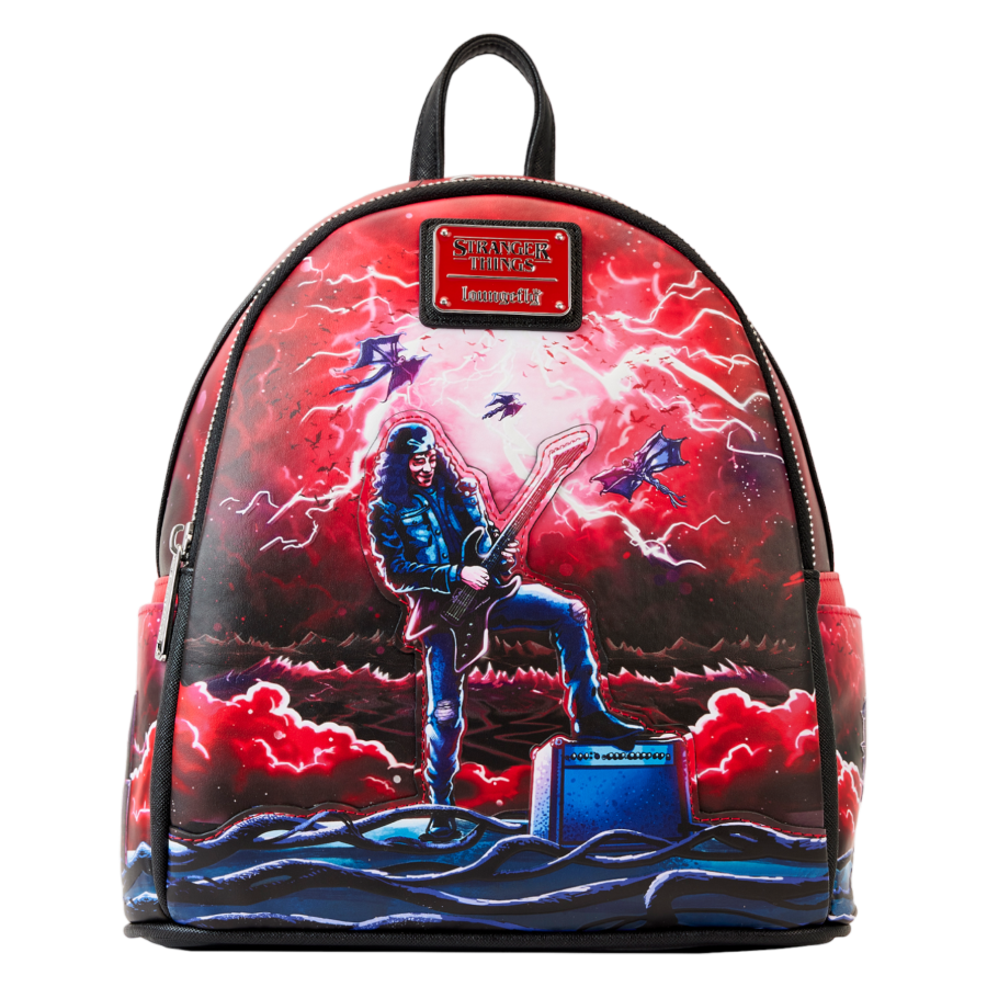 Pop Weasel Image of Stranger Things - Eddie Munson Glow Tribute Mini Backpack - Loungefly - Bags, Wallets & Purses - Image - Pop Weasel