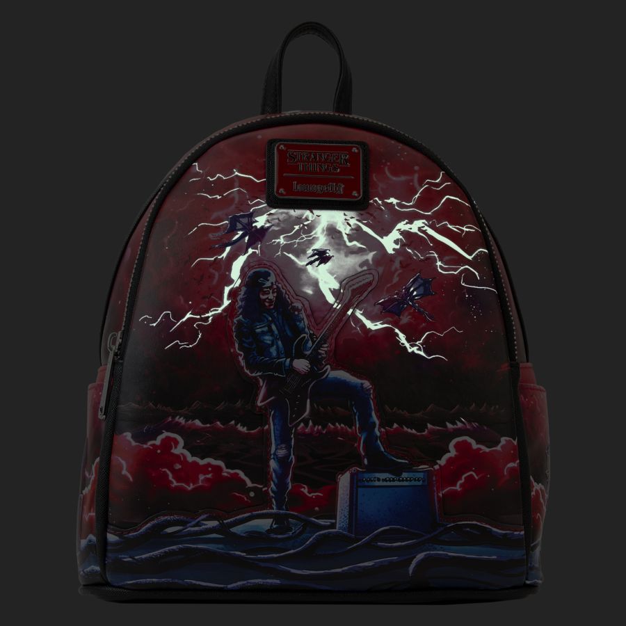 Pop Weasel - Image 2 of Stranger Things - Eddie Munson Glow Tribute Mini Backpack - Loungefly - Bags, Wallets & Purses - Image - Pop Weasel