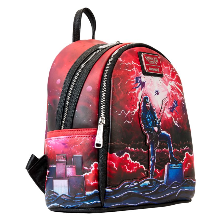 Pop Weasel - Image 3 of Stranger Things - Eddie Munson Glow Tribute Mini Backpack - Loungefly - Bags, Wallets & Purses - Image - Pop Weasel