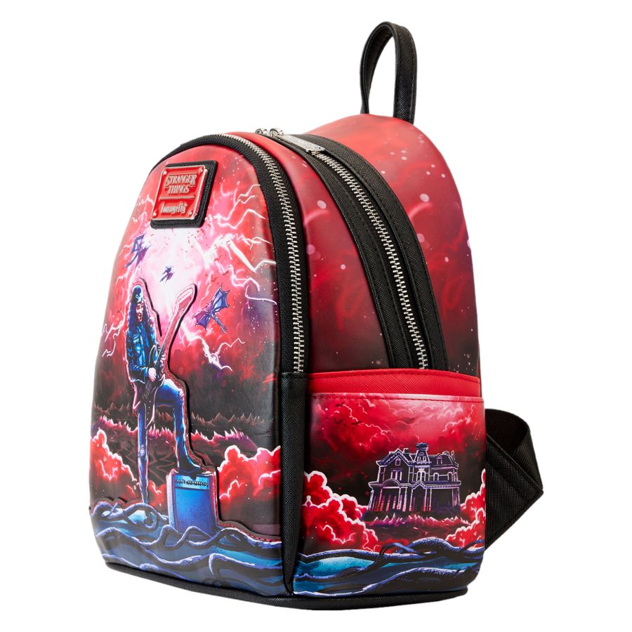 Pop Weasel - Image 4 of Stranger Things - Eddie Munson Glow Tribute Mini Backpack - Loungefly - Bags, Wallets & Purses - Image - Pop Weasel