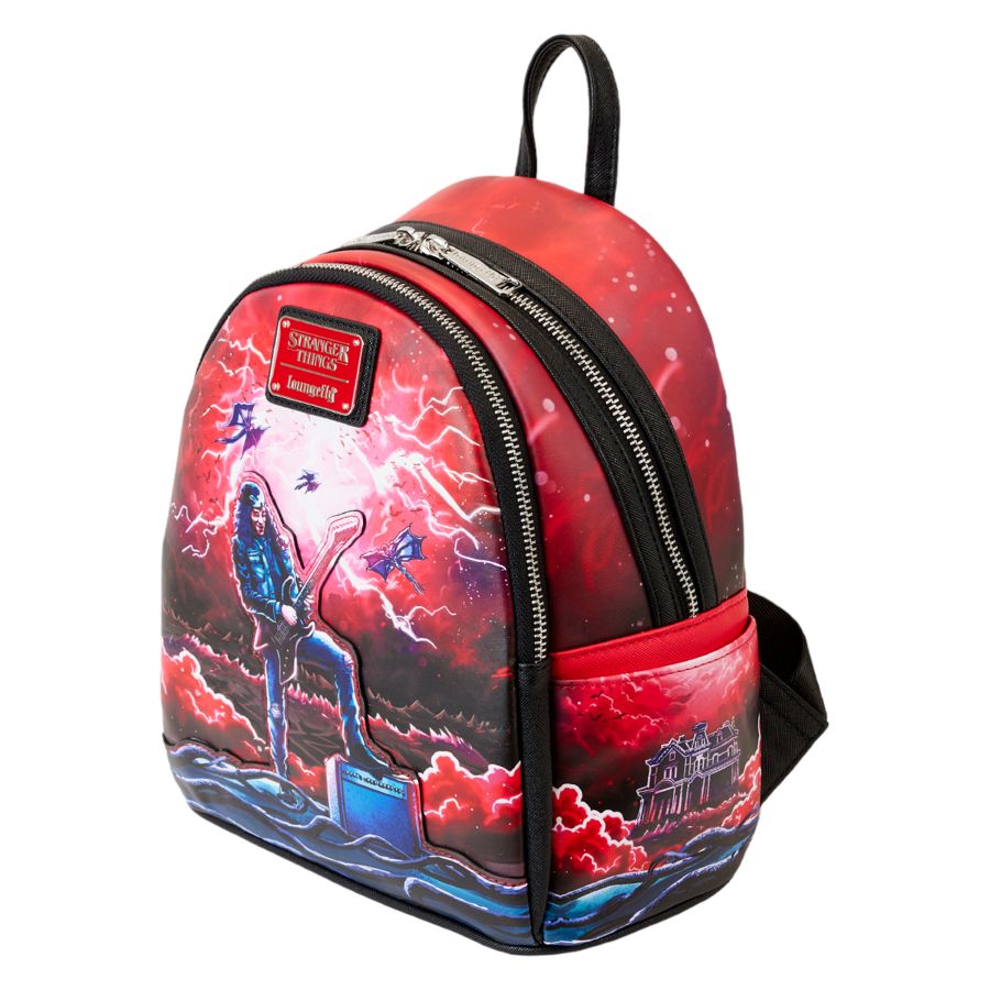 Pop Weasel - Image 5 of Stranger Things - Eddie Munson Glow Tribute Mini Backpack - Loungefly - Bags, Wallets & Purses - Image - Pop Weasel