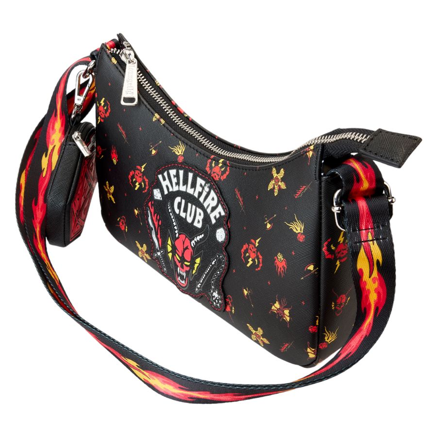 Pop Weasel - Image 3 of Stranger Things - Hellfire Club Crossbody Bag - Loungefly - Bags, Wallets & Purses - Image - Pop Weasel