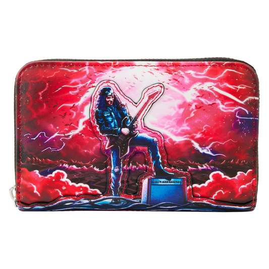 Pop Weasel Image of Stranger Things - Eddie Munson Tribute Glow Zip Around Wallet - Loungefly