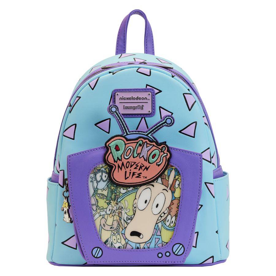 Pop Weasel Image of Rocko's Modern Life - Lenticular TV Mini Backpack - Loungefly - Bags, Wallets & Purses - Image - Pop Weasel