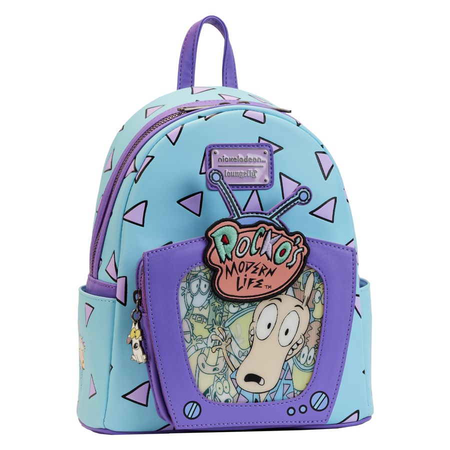 Pop Weasel - Image 2 of Rocko's Modern Life - Lenticular TV Mini Backpack - Loungefly - Bags, Wallets & Purses - Image - Pop Weasel