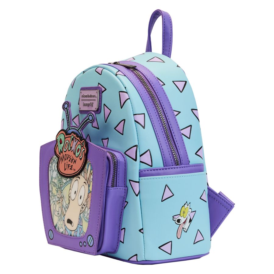 Pop Weasel - Image 3 of Rocko's Modern Life - Lenticular TV Mini Backpack - Loungefly - Bags, Wallets & Purses - Image - Pop Weasel