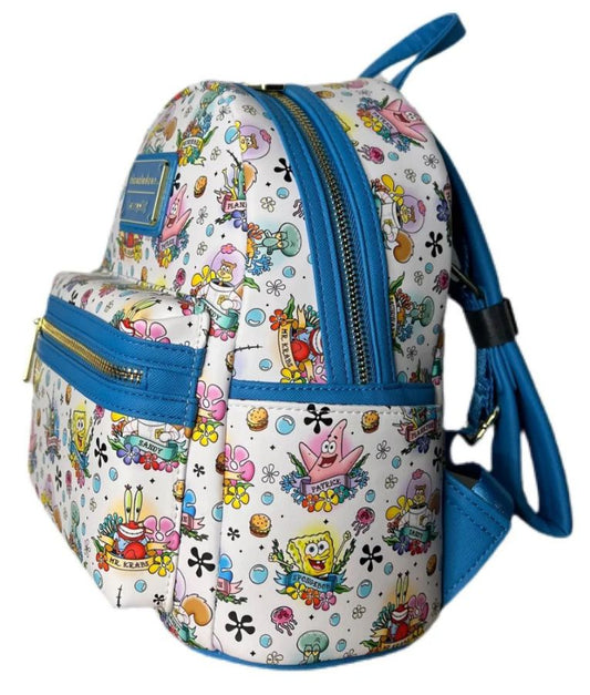 Pop Weasel - Image 2 of SpongeBob SquarePants - Tattoo US Exclusive Mini Backpack [RS] - Loungefly