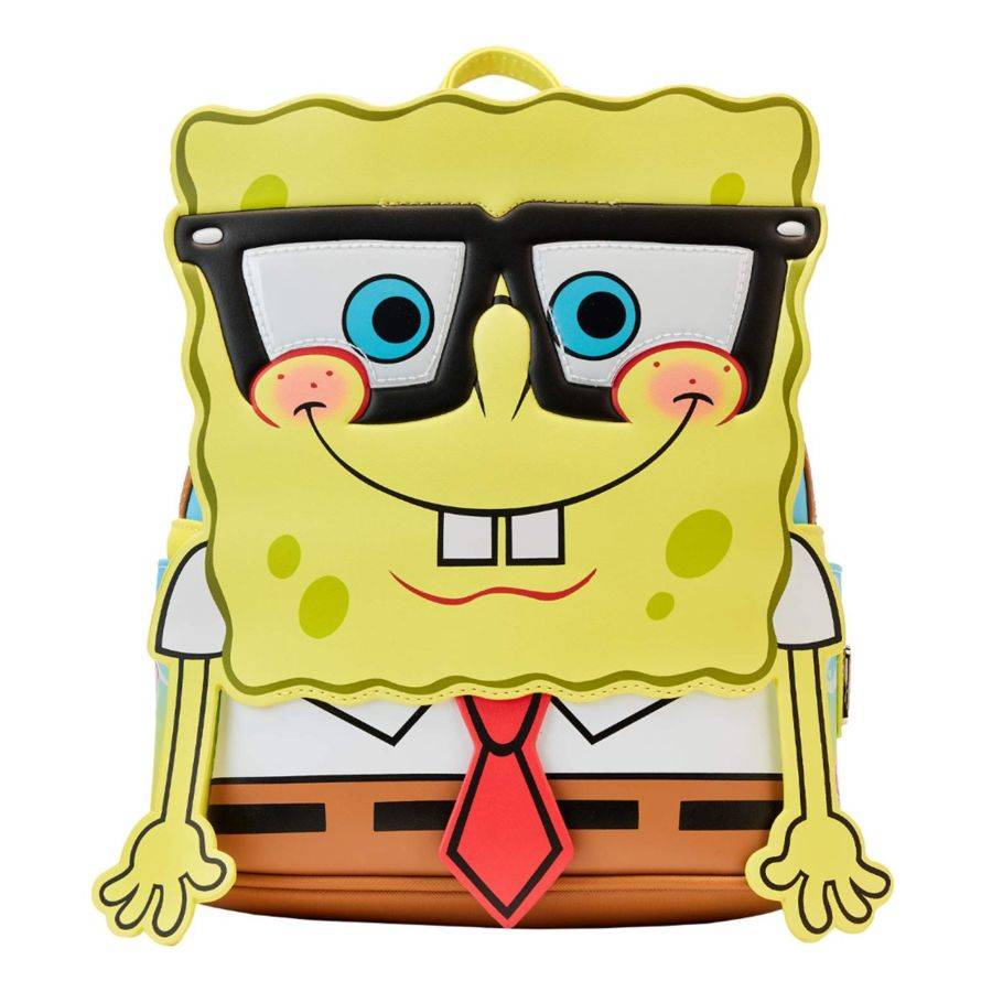 Pop Weasel Image of Spongebob - Spongebob with Glasses US Exclusive Cosplay Mini Backpack [RS] - Loungefly - Bags, Wallets & Purses - Image - Pop Weasel