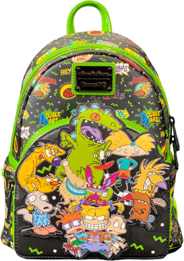 Pop Weasel Image of Nickelodeon - Retro Characters Logo M-Backpack RS - Loungefly - Bags, Wallets & Purses - Image - Pop Weasel