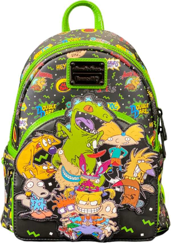 Pop Weasel Image of Nickelodeon - Retro Characters Logo M-Backpack RS - Loungefly