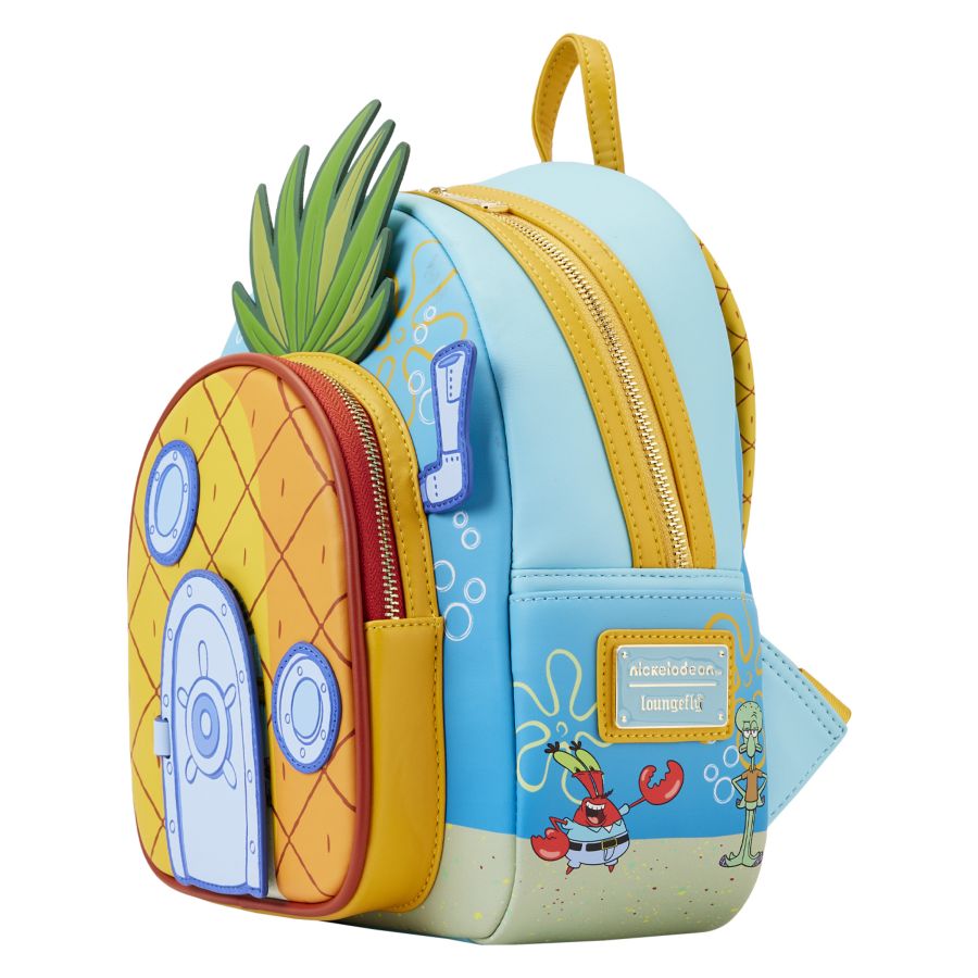 Pop Weasel - Image 3 of Spongebob Squarepants - Pineapple House Mini Backpack - Loungefly - Bags, Wallets & Purses - Image - Pop Weasel