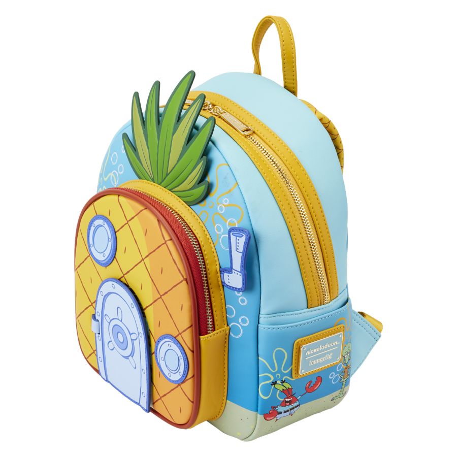 Pop Weasel - Image 4 of Spongebob Squarepants - Pineapple House Mini Backpack - Loungefly - Bags, Wallets & Purses - Image - Pop Weasel