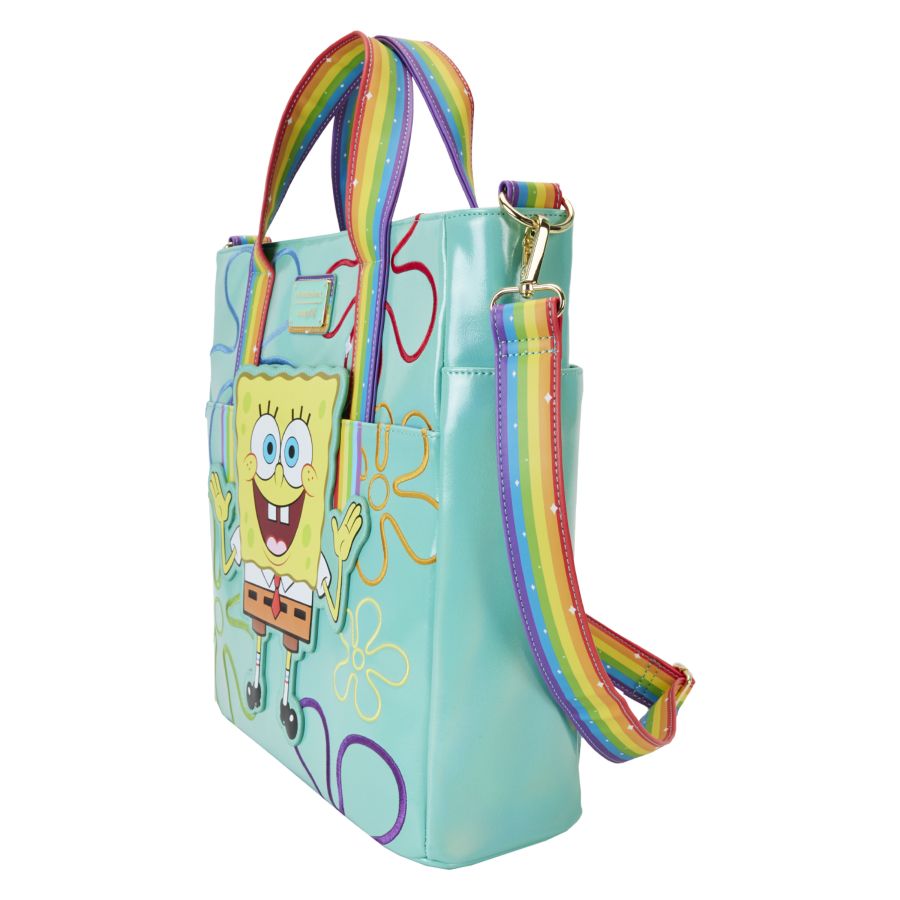 Pop Weasel - Image 2 of Spongebob Squarepants (25th Anniversary) - Imagination Convertible Tote - Loungefly