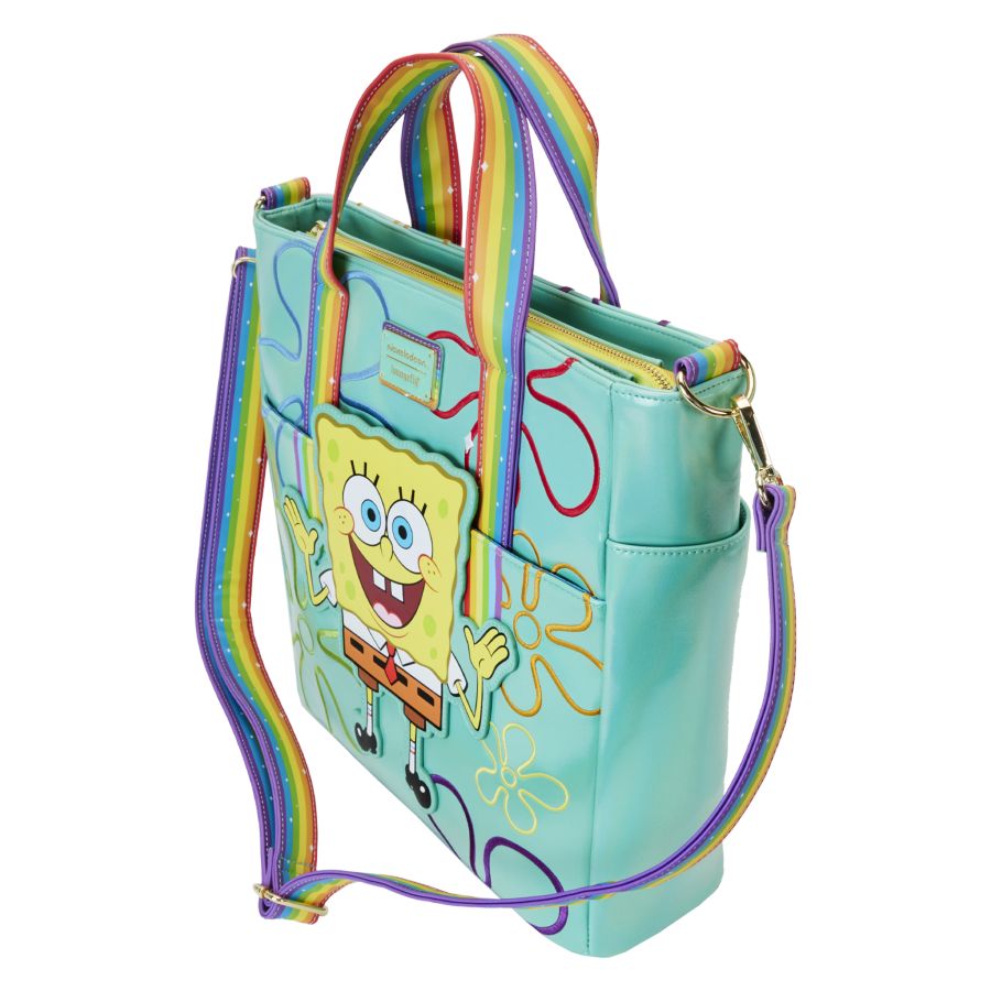 Pop Weasel - Image 3 of Spongebob Squarepants (25th Anniversary) - Imagination Convertible Tote - Loungefly