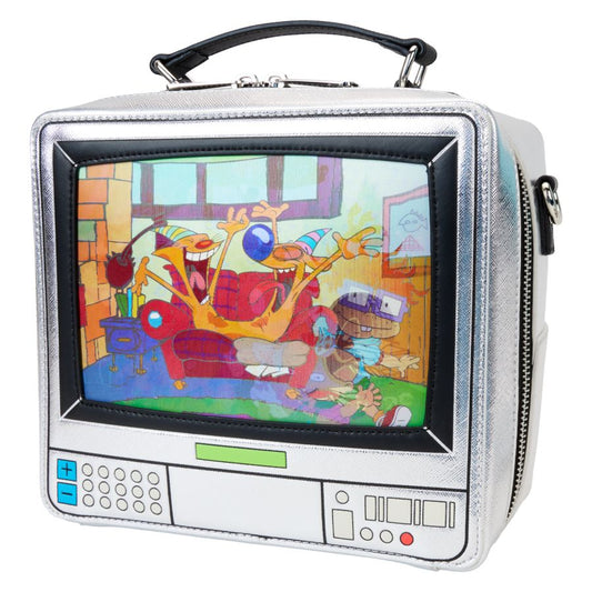 Image Pop Weasel - Image 2 of Nickelodeon - Retro TV Triple Lenticular Crossbody Bag - Loungefly