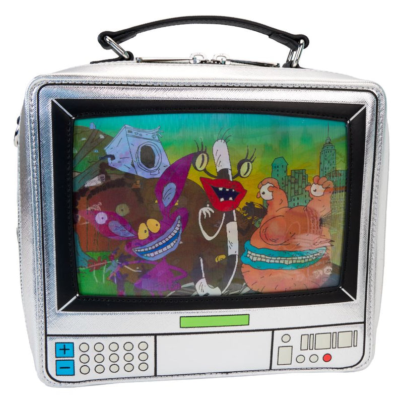 Image Pop Weasel - Image 3 of Nickelodeon - Retro TV Triple Lenticular Crossbody Bag - Loungefly