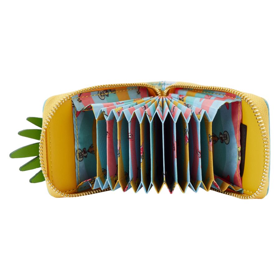 Pop Weasel - Image 4 of Spongebob Squarepants - Pineapple House Accordion Wallet - Loungefly - Bags, Wallets & Purses - Image - Pop Weasel