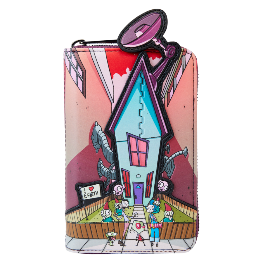 Pop Weasel Image of Invader Zim - Secret Lair Zip Around Wallet - Loungefly - Bags, Wallets & Purses - Image - Pop Weasel