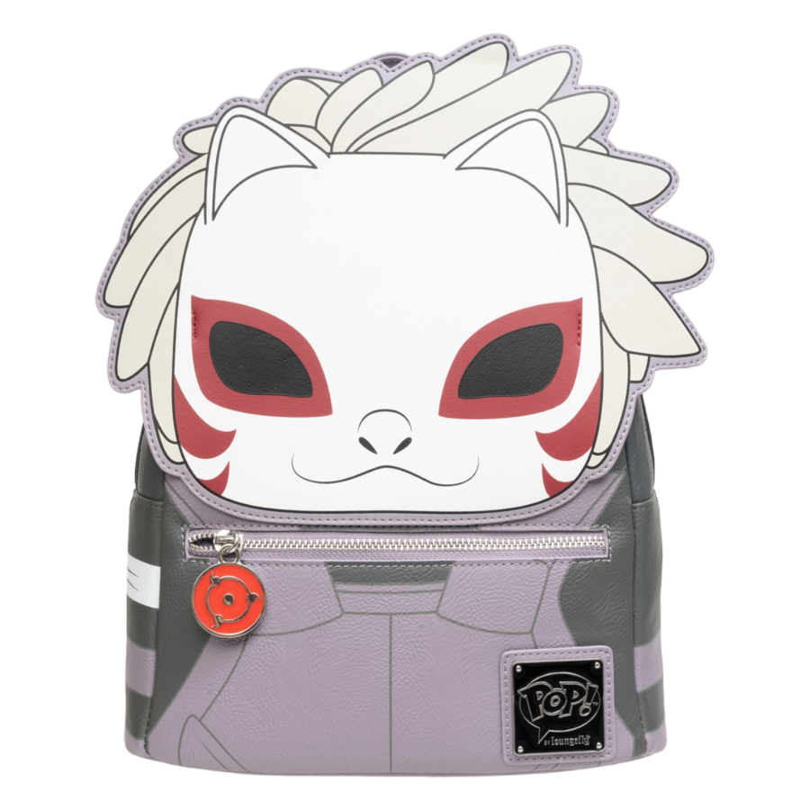 Pop Weasel Image of Naruto: Shippuden - Kakashi Hatake Anbu Mask US Exclusive Mini-Backpack [RS] - Loungefly