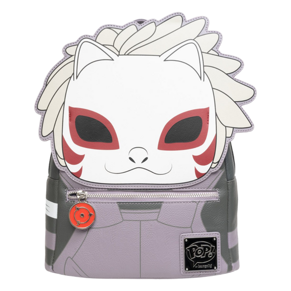 Pop Weasel Image of Naruto: Shippuden - Kakashi Hatake Anbu Mask US Exclusive Mini-Backpack [RS] - Loungefly