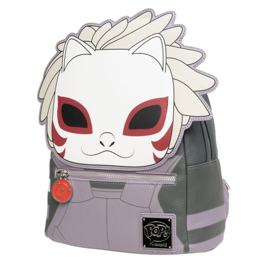 Pop Weasel - Image 2 of Naruto: Shippuden - Kakashi Hatake Anbu Mask US Exclusive Mini-Backpack [RS] - Loungefly - Bags, Wallets & Purses - Image - Pop Weasel