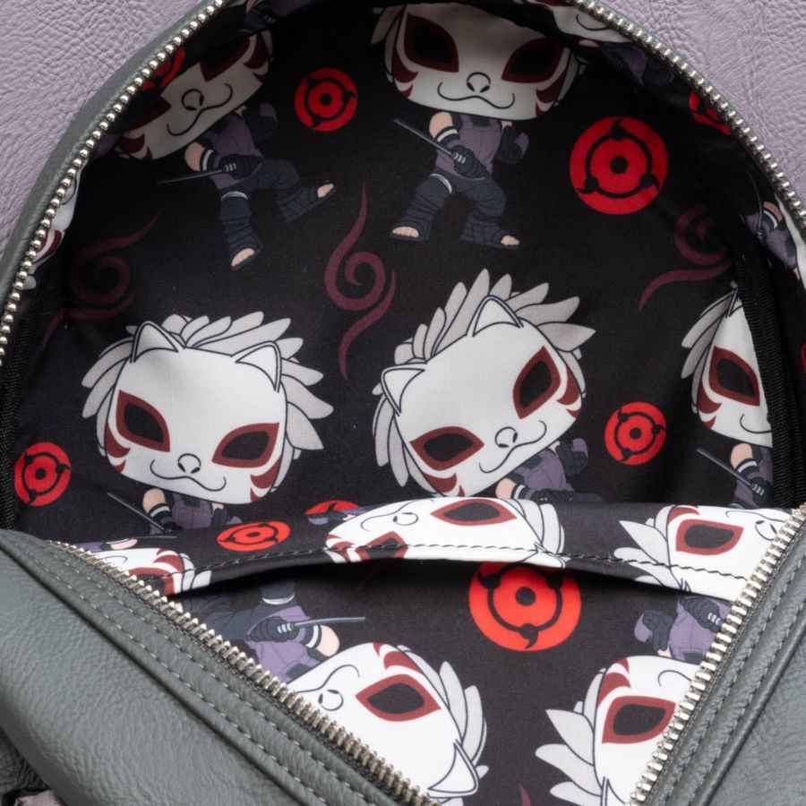 Pop Weasel - Image 6 of Naruto: Shippuden - Kakashi Hatake Anbu Mask US Exclusive Mini-Backpack [RS] - Loungefly - Bags, Wallets & Purses - Image - Pop Weasel