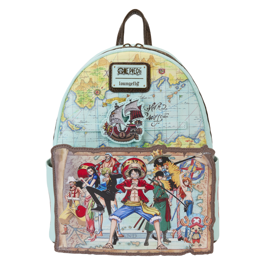 Pop Weasel Image of One Piece - Luffy & Gang Map Mini Backpack - Loungefly - Bags, Wallets & Purses - Image - Pop Weasel