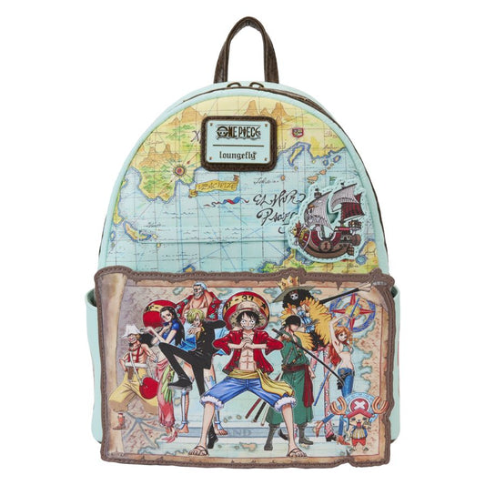 Pop Weasel - Image 2 of One Piece - Luffy & Gang Map Mini Backpack - Loungefly