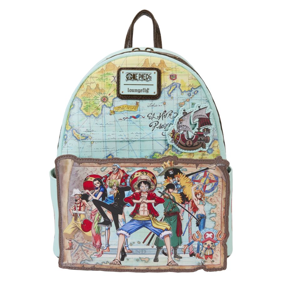 Pop Weasel - Image 2 of One Piece - Luffy & Gang Map Mini Backpack - Loungefly - Bags, Wallets & Purses - Image - Pop Weasel