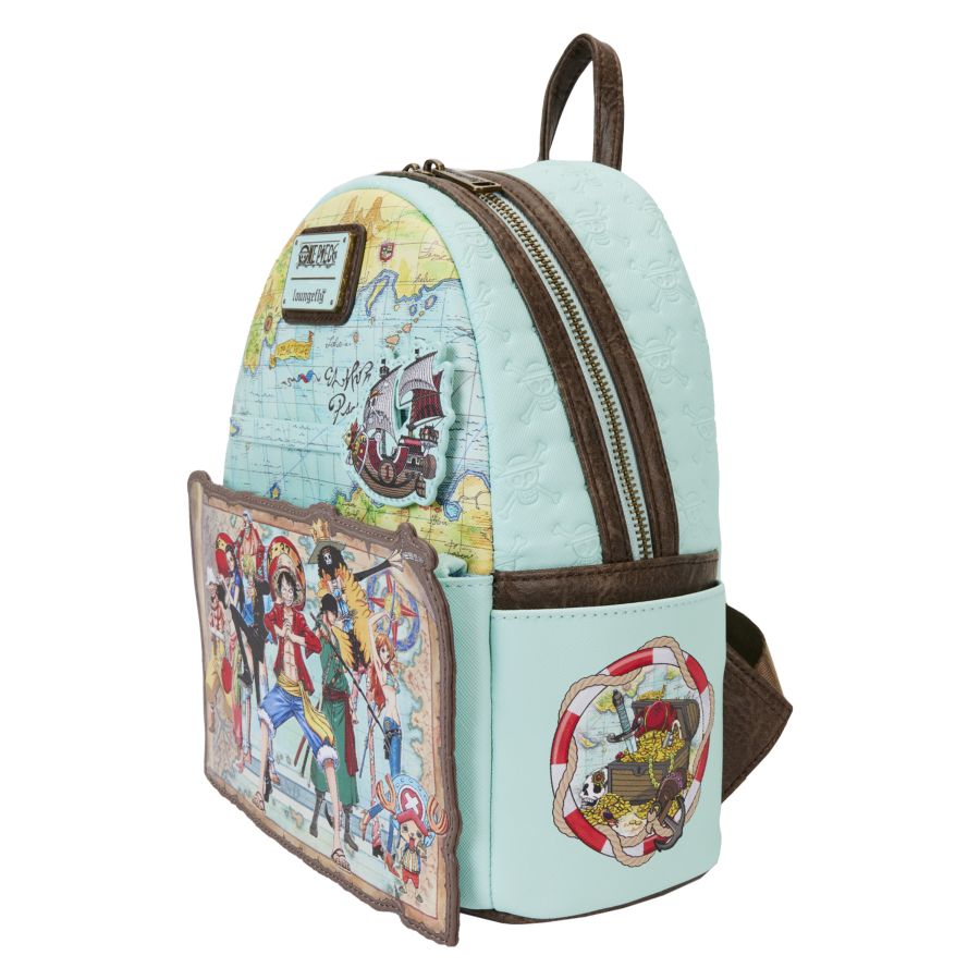 Pop Weasel - Image 3 of One Piece - Luffy & Gang Map Mini Backpack - Loungefly - Bags, Wallets & Purses - Image - Pop Weasel