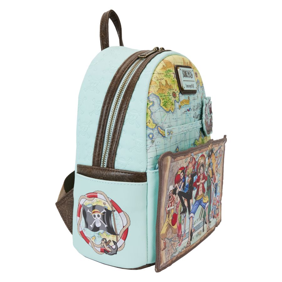 Pop Weasel - Image 5 of One Piece - Luffy & Gang Map Mini Backpack - Loungefly - Bags, Wallets & Purses - Image - Pop Weasel