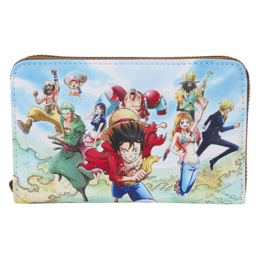 Pop Weasel Image of One Piece - Luffy & Gang Zip Around Wallet - Loungefly