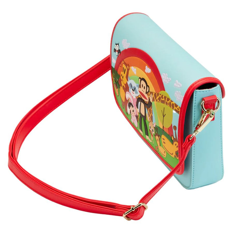 Loungefly Loungefly Lisa Frank Crossbody Bag - Rainbow With Cloud