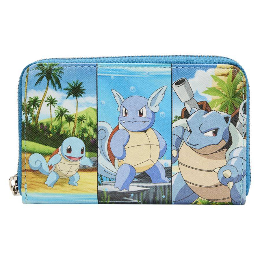 Pop Weasel Image of Pokemon - Squirtle Evolution Zip Purse - Loungefly - Bags, Wallets & Purses - Image - Pop Weasel