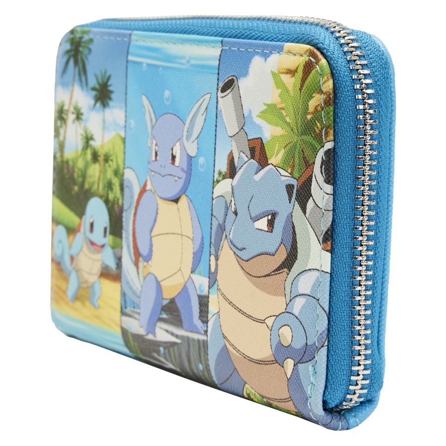 Pop Weasel - Image 2 of Pokemon - Squirtle Evolution Zip Purse - Loungefly - Bags, Wallets & Purses - Image - Pop Weasel