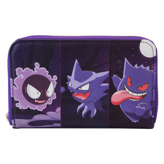 Pokemon - Gengar Evolution Zip Around Wallet - Loungefly