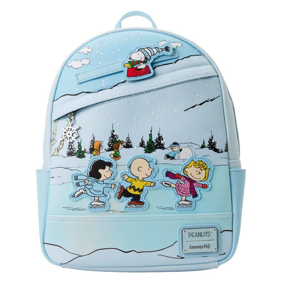 Pop Weasel Image of Peanuts - Ice Skating Mini Backpack - Loungefly - Bags, Wallets & Purses - Image - Pop Weasel