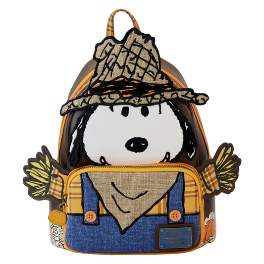 Pop Weasel Image of Peanuts - Snoopy Scarecrow Cosplay Mini Backpack - Loungefly