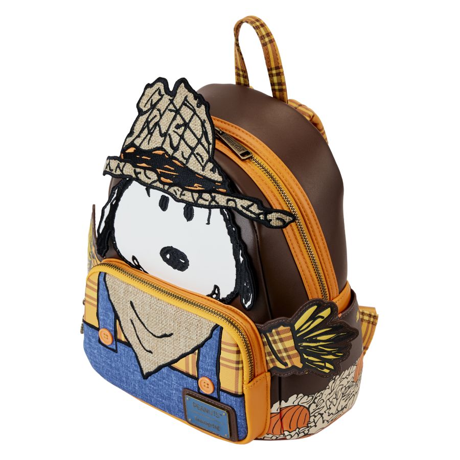 Pop Weasel - Image 3 of Peanuts - Snoopy Scarecrow Cosplay Mini Backpack - Loungefly - Bags, Wallets & Purses - Image - Pop Weasel