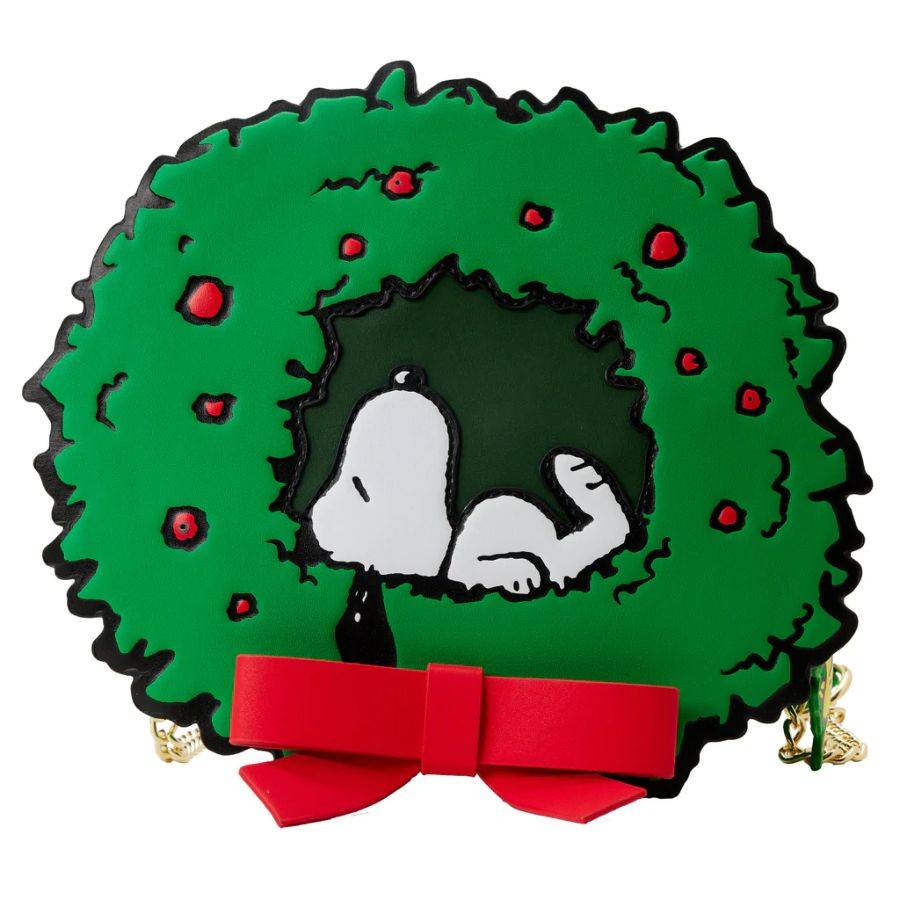 Pop Weasel Image of Peanuts - Snoopy Woodstock Light-up Wreath Crossbody - Loungefly - Bags, Wallets & Purses - Image - Pop Weasel