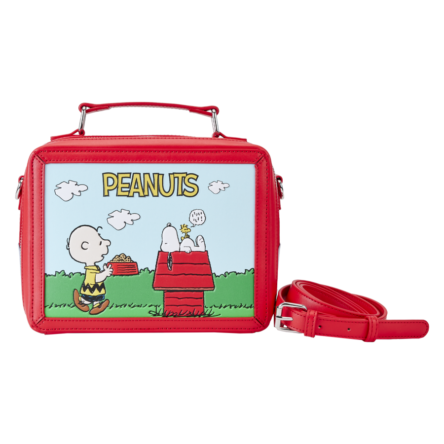 Pop Weasel Image of Peanuts - Charlie Brown Lunchbox Crossbody - Loungefly - Bags, Wallets & Purses - Image - Pop Weasel