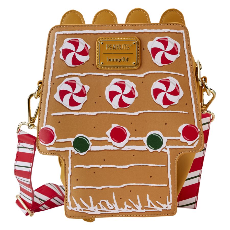 Pop Weasel - Image 3 of Peanuts - Snoopy Gingerbread House Scented Crossbody - Loungefly - Bags, Wallets & Purses - Image - Pop Weasel