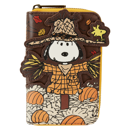 Pop Weasel Image of Peanuts - Snoopy Scarecrow Zip Around Wallet - Loungefly