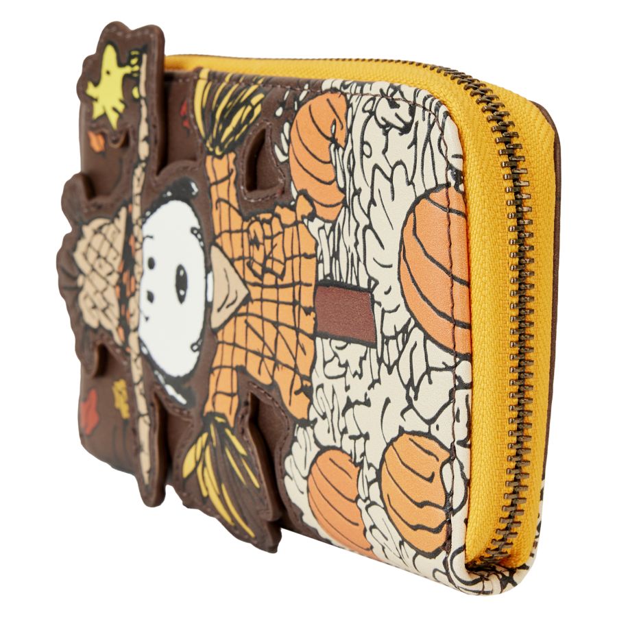 Pop Weasel - Image 2 of Peanuts - Snoopy Scarecrow Zip Around Wallet - Loungefly - Bags, Wallets & Purses - Image - Pop Weasel